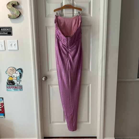 Showpo Strapless Purple Dress - Picture 3 of 12